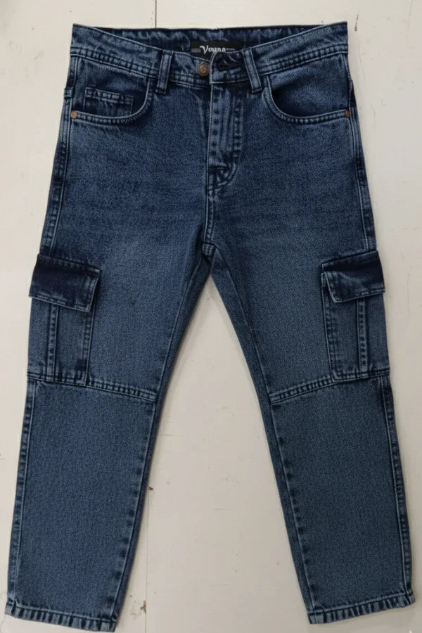 Blue cargo jeans