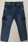Blue cargo jeans