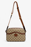 Gucci GG Supreme Small Messenger Brown Bag