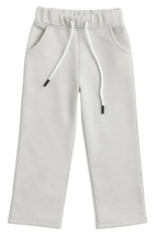 grey wide-leg sweat pants