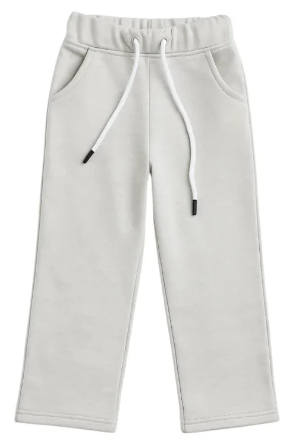 grey wide-leg sweat pants