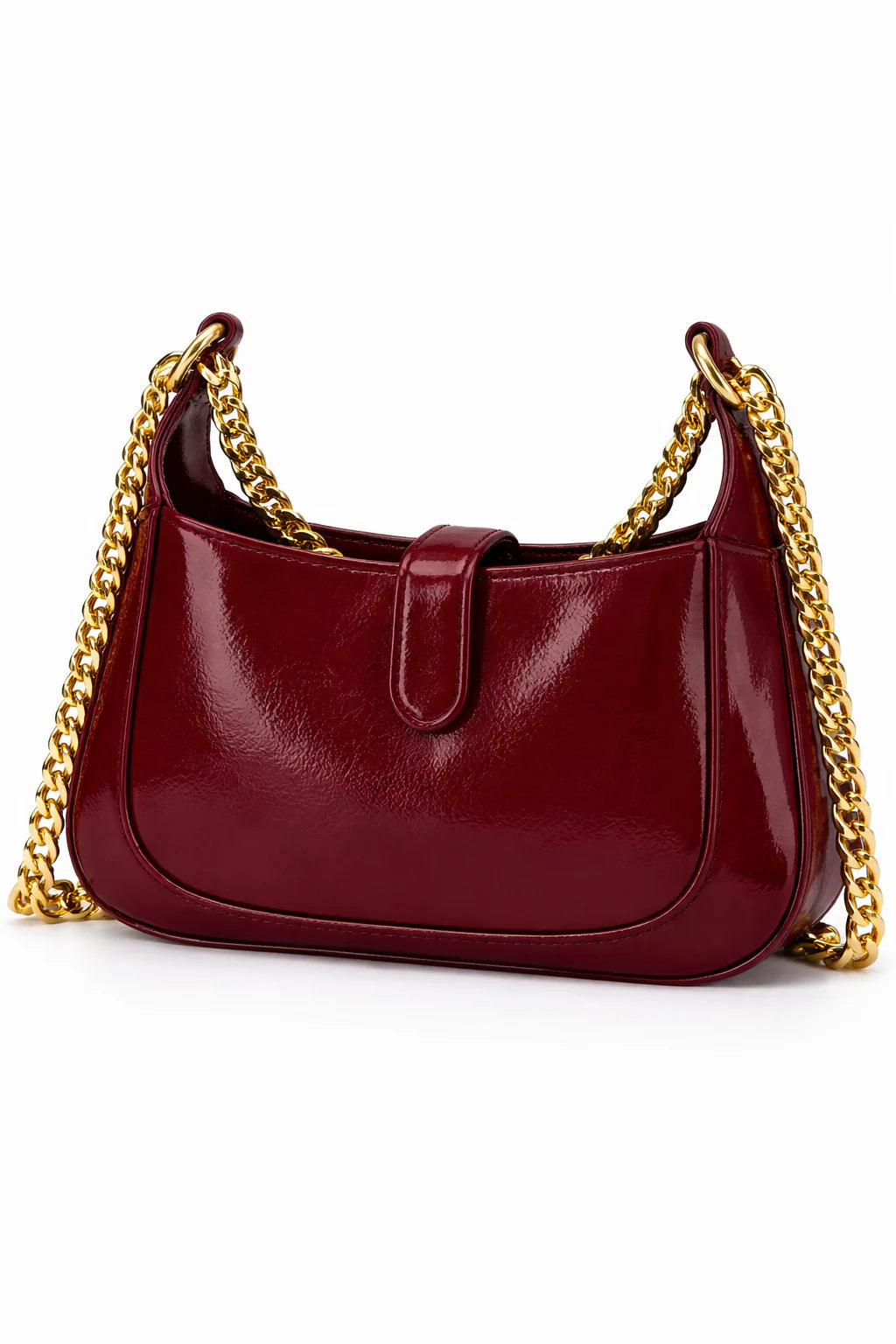 Gucci Jackie Notte Mini Bag in Crinkled Patent Leather