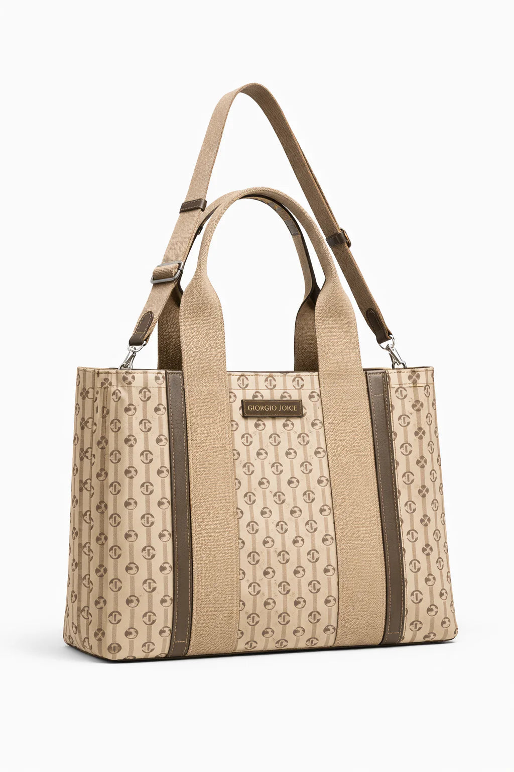 David Jones Monogram Canvas Tote Bag