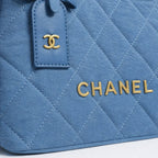 Chanel Quilted Denim Shoulder