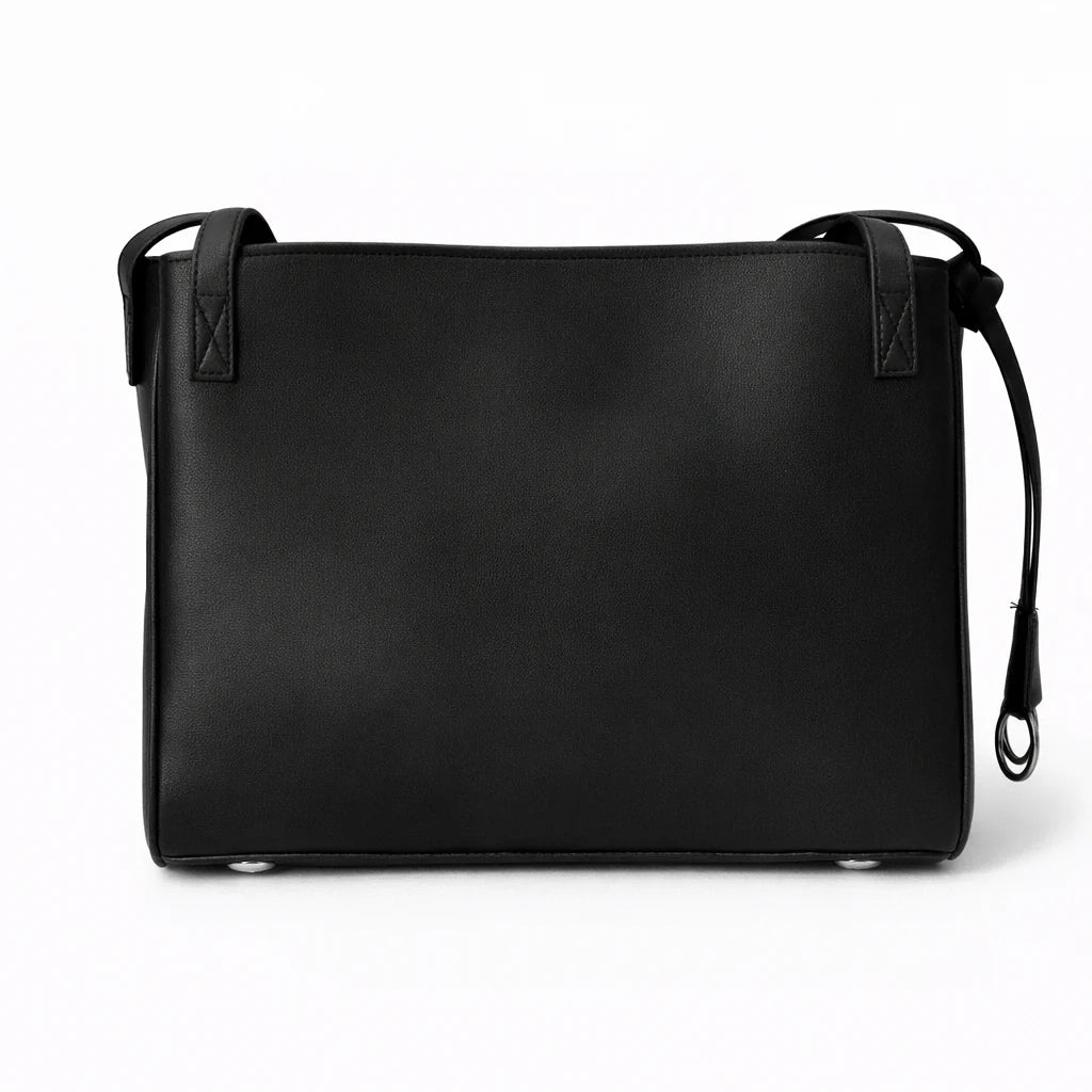 Classic Black Leather Tote by Balenciaga