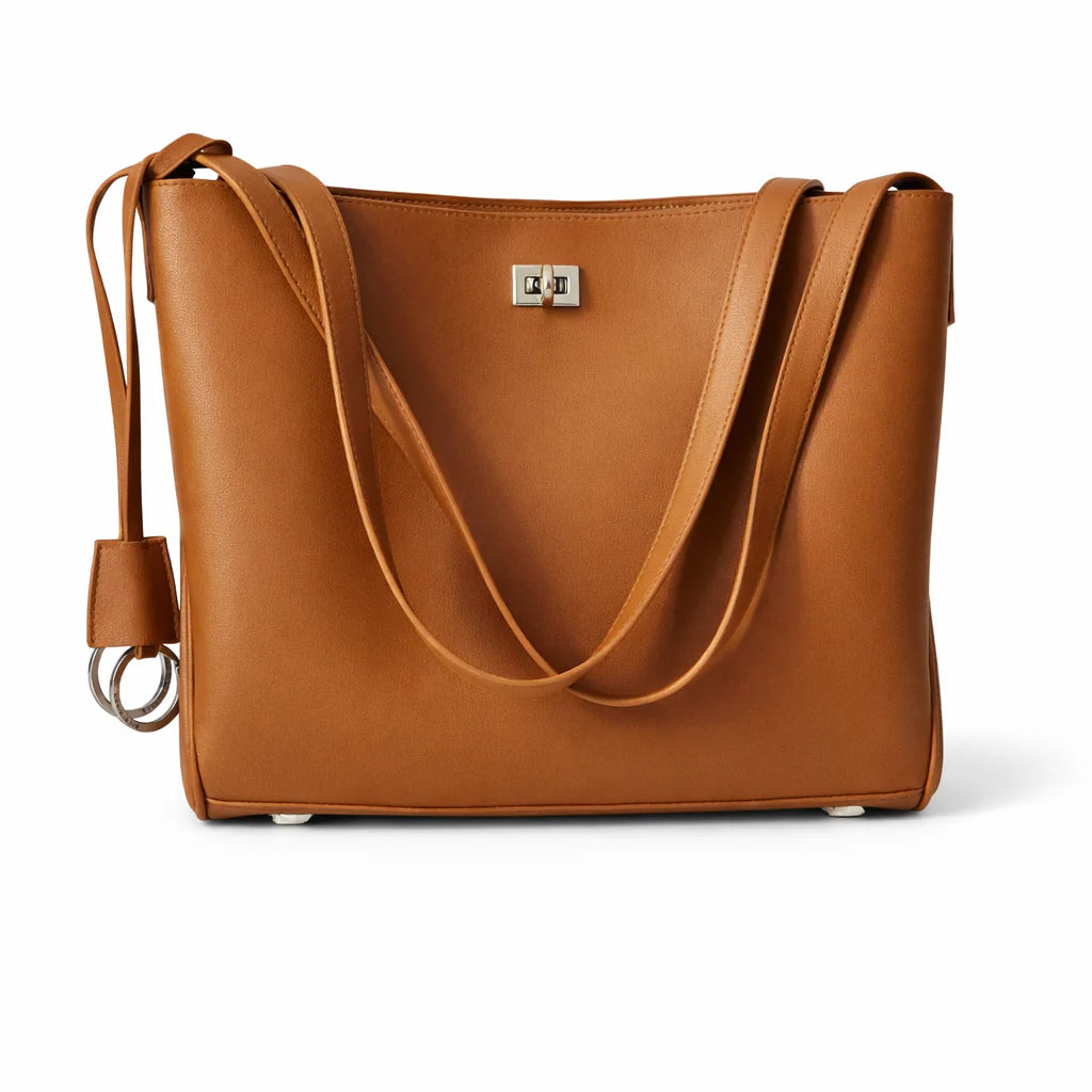 Classic Tan Leather Tote by Balenciaga