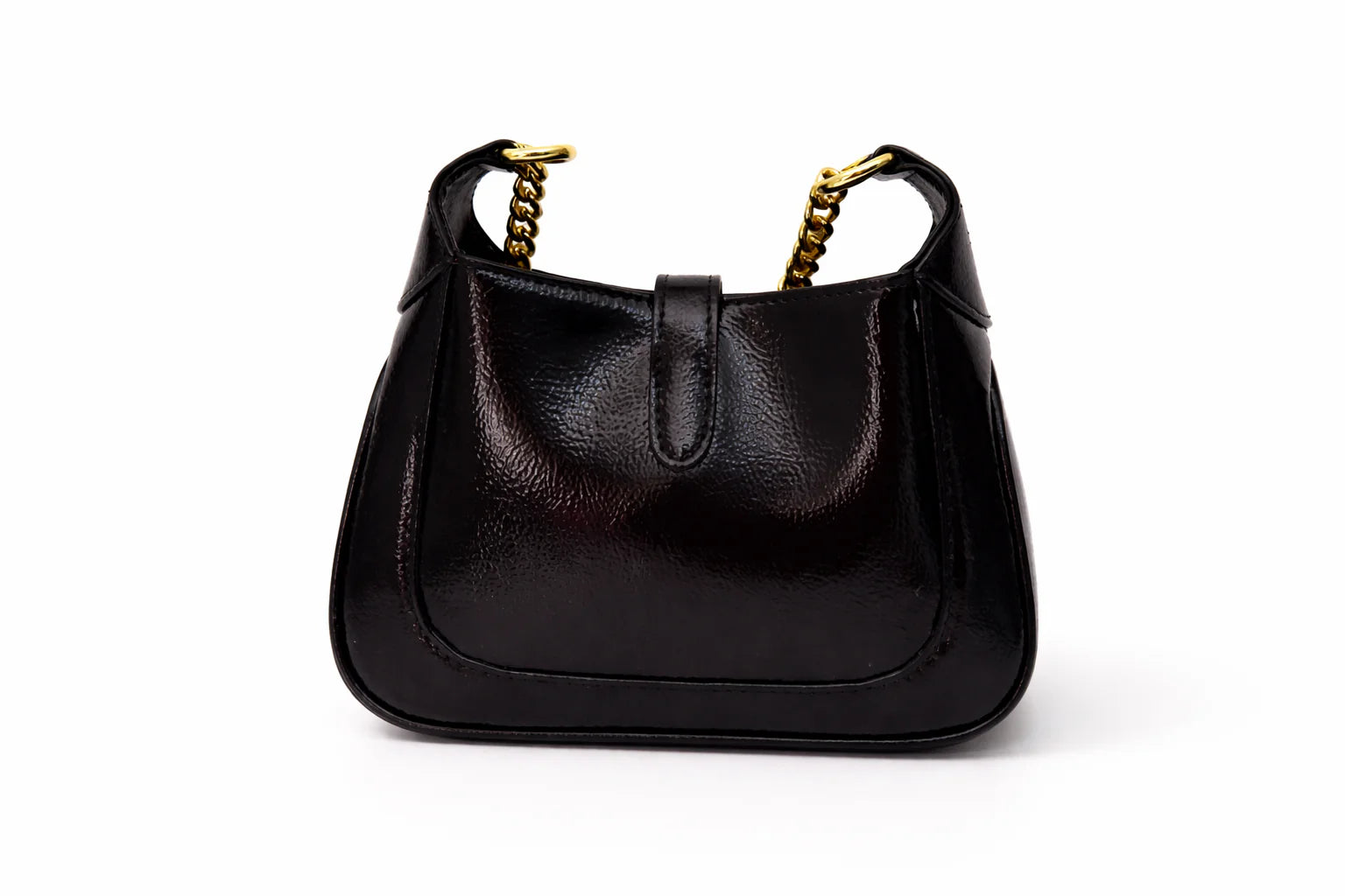 Gucci Jackie Notte Mini Bag in Crinkled Patent Leather