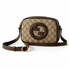Gucci Small Beige/Brown GG Canvas Shoulder Bag