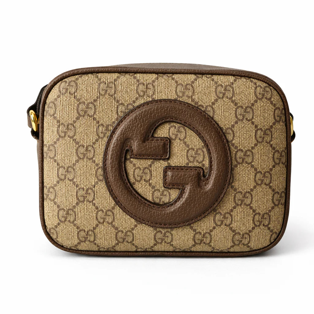 Gucci Small Beige/Brown GG Canvas Shoulder Bag