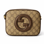 Gucci Small Beige/Brown GG Canvas Shoulder Bag