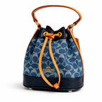 Coach Mini Bucket Bag In Signature Denim