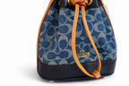 Coach Mini Bucket Bag In Signature Denim