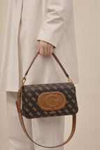 GUESS Womens Eco Mietta Flap Shoulder Bag
