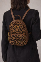 David Jones leopard print backpack