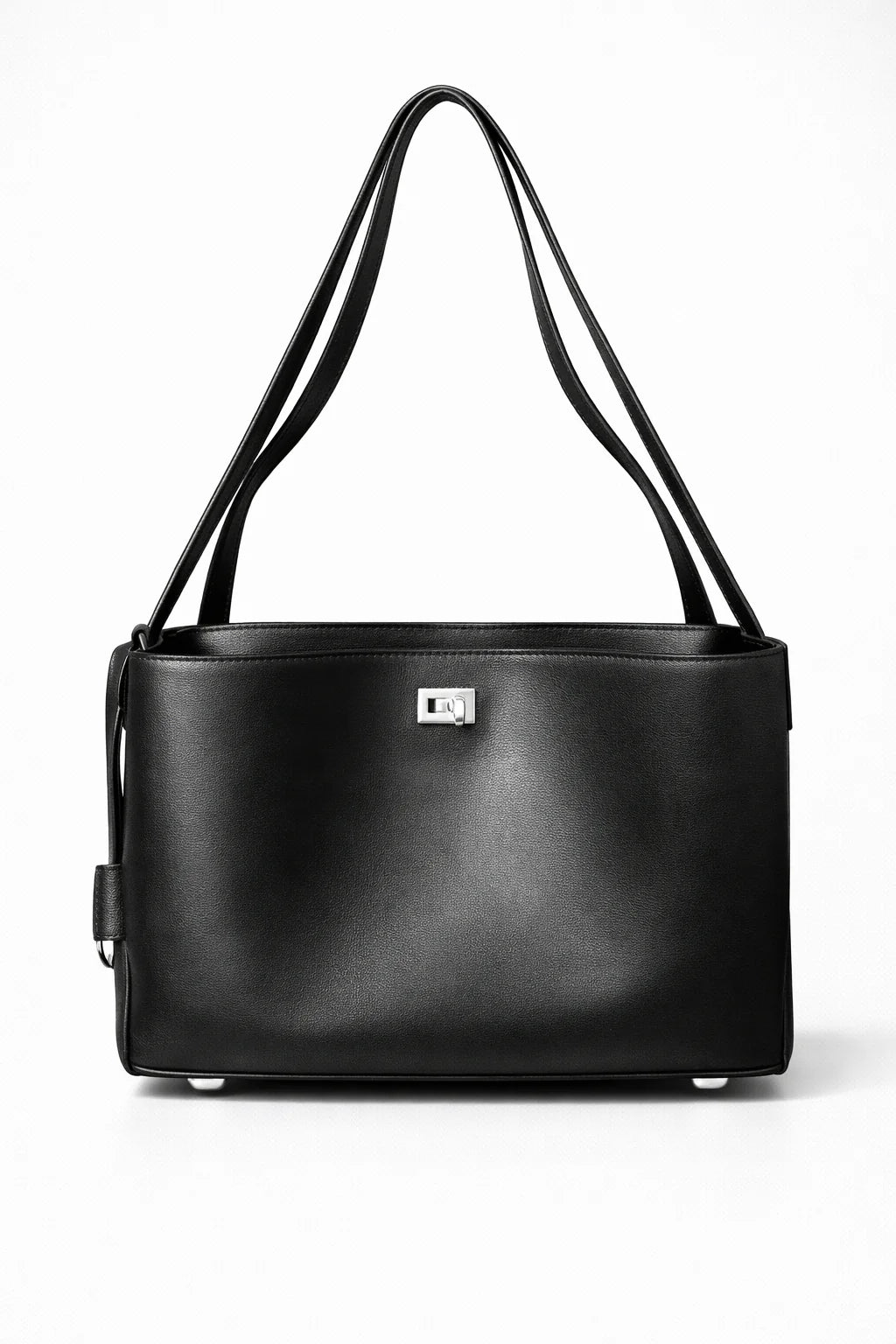 Classic Black Leather Tote by Balenciaga