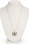 Crystal Butterfly Stainless Steel Necklace