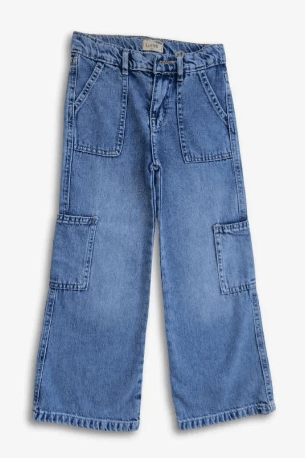 wide-leg cargo jeans - Yobe kids