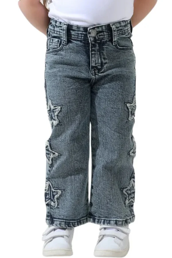 wide-leg star Jeans