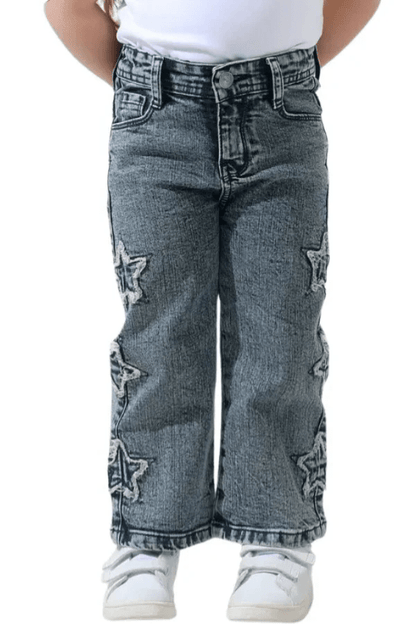 wide-leg star Jeans - Yobe kids