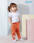 Orange-Sweat Pants