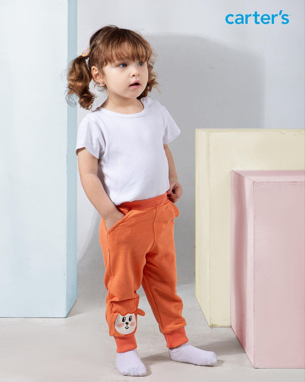 Orange-Sweat Pants