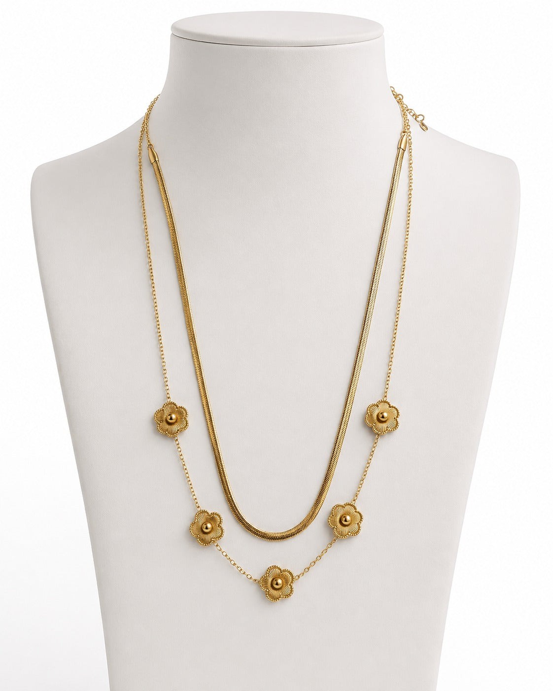 Flora Stainless Steel Necklace