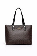 Coach City Zip Tote In Signature Canvas
