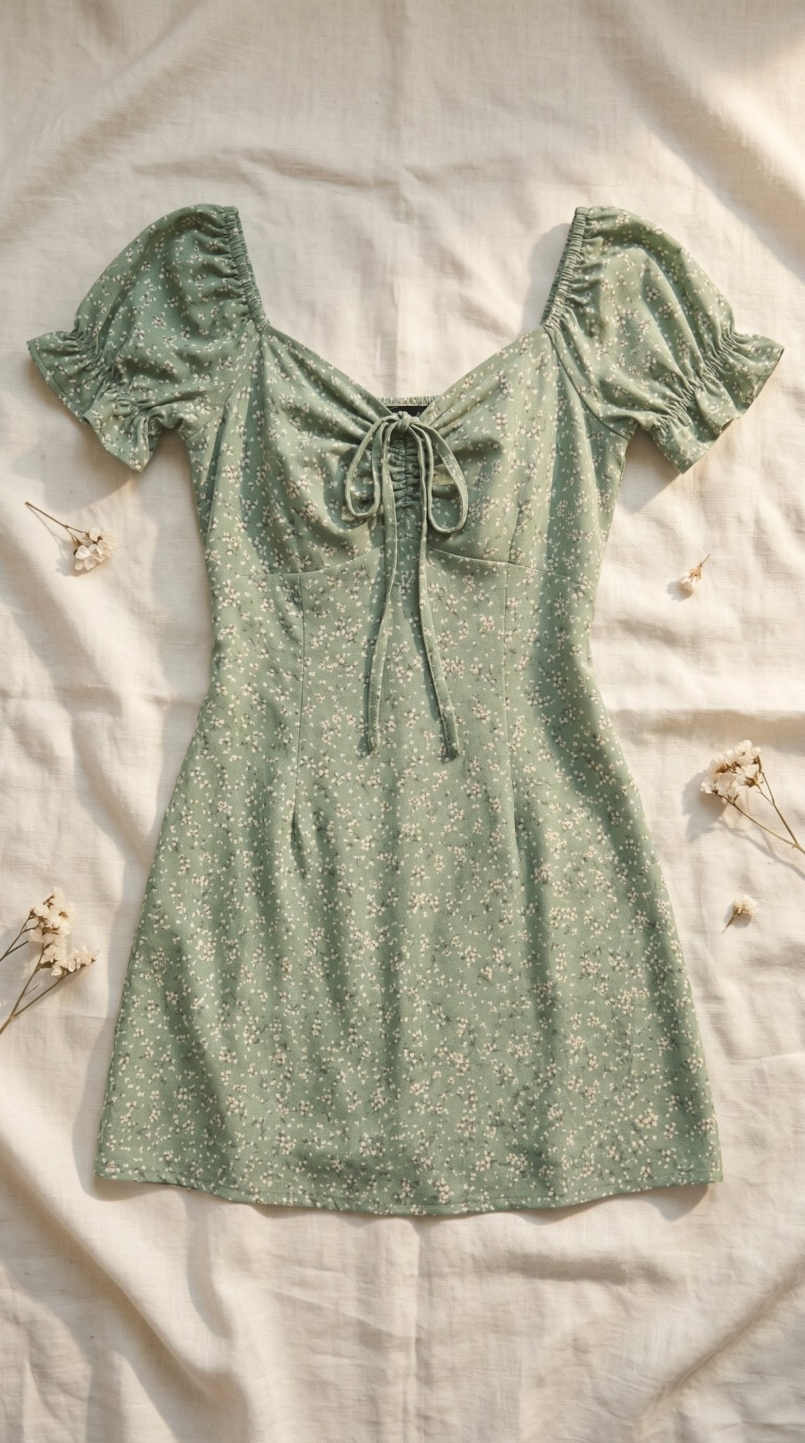 Green Floral Dress - Yobe kids